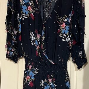 Parker 100% silk Floral Dress